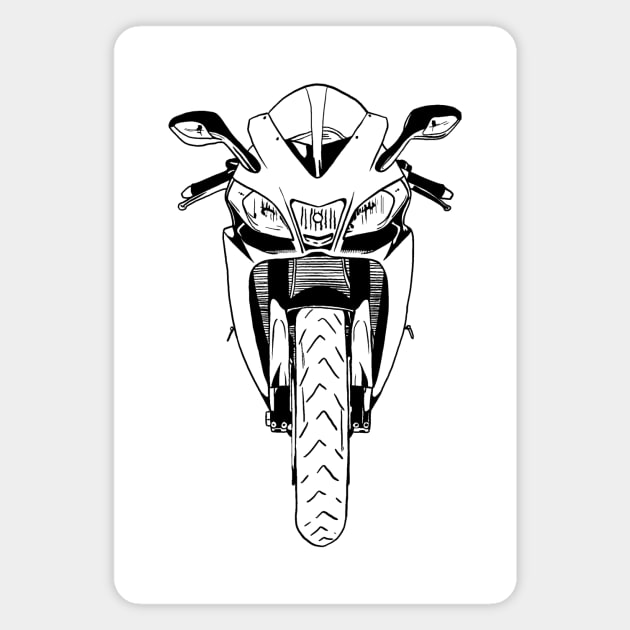 Sport Motorcycle Line Magnet by Socity Shop